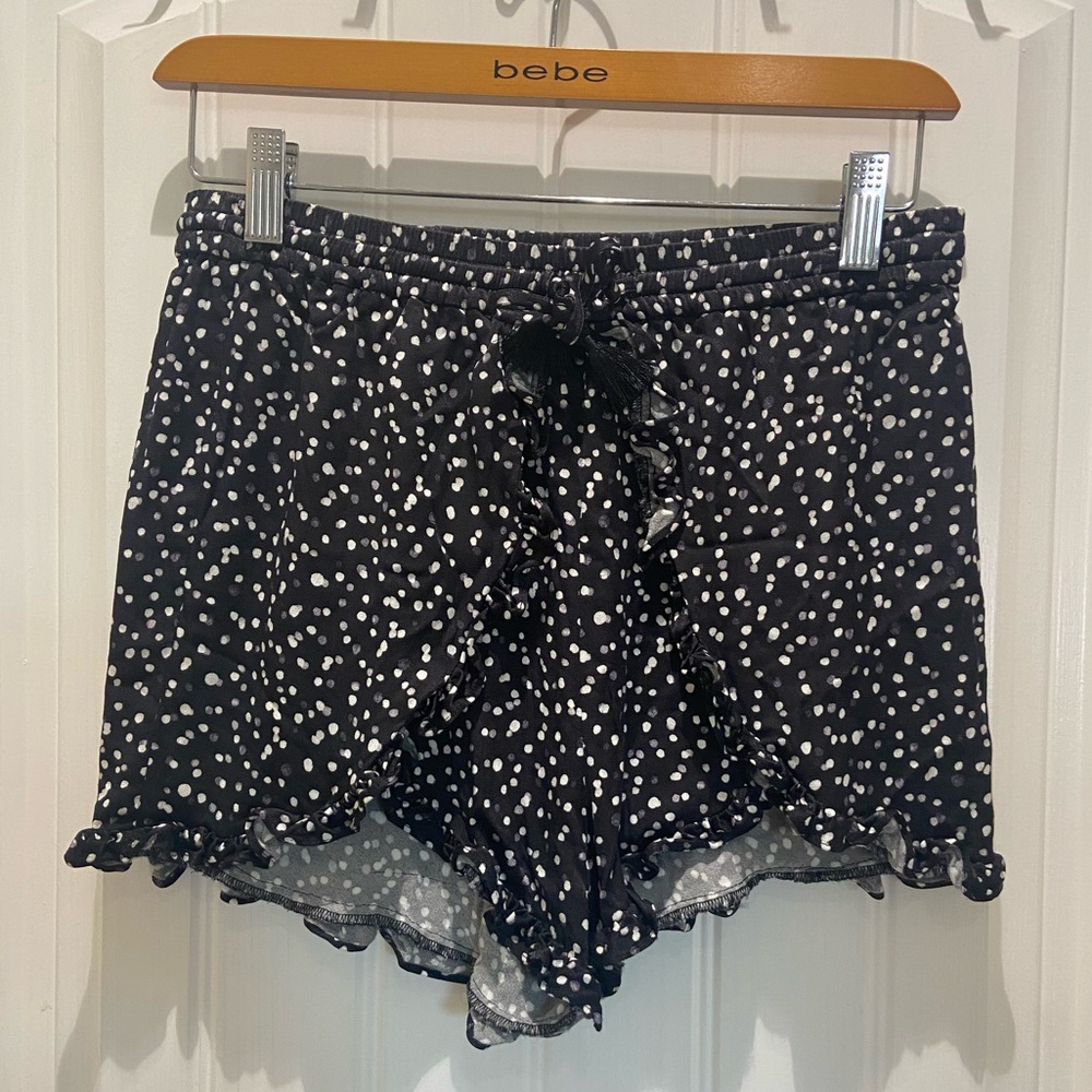 Bebe polka dot sateen shorts